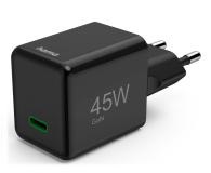 Hama ŁADOWARKA SIECIOWA GAN PD/QC SUPERMINI 45W PD/QC CZARNA - 1318737 - zdjęcie 3